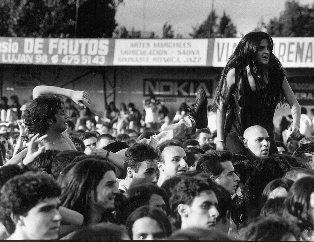 Un concierto de Def con Dos en el estadio del Moscard�, en 1995.