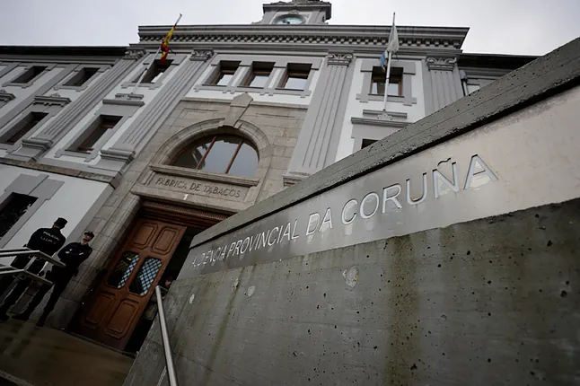 Fachada de la Audiencia Provincial de A Coruña.