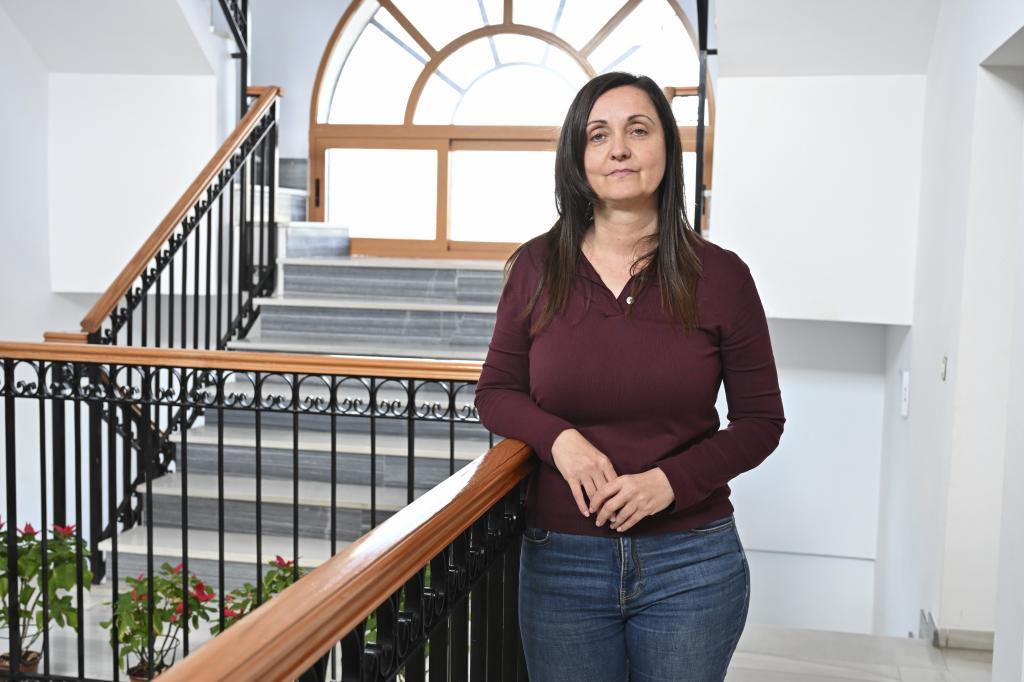 Josefa Rodr�guez Gallego, alcaldesa de Arboleas, en el Ayuntamiento de su municipio