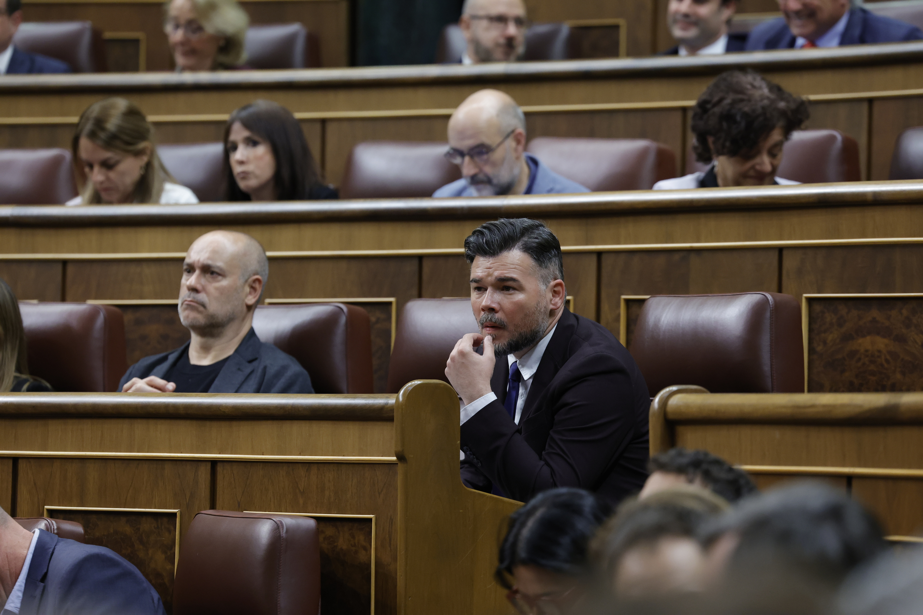 El portavoz de ERC, Gabriel Rufi�n.