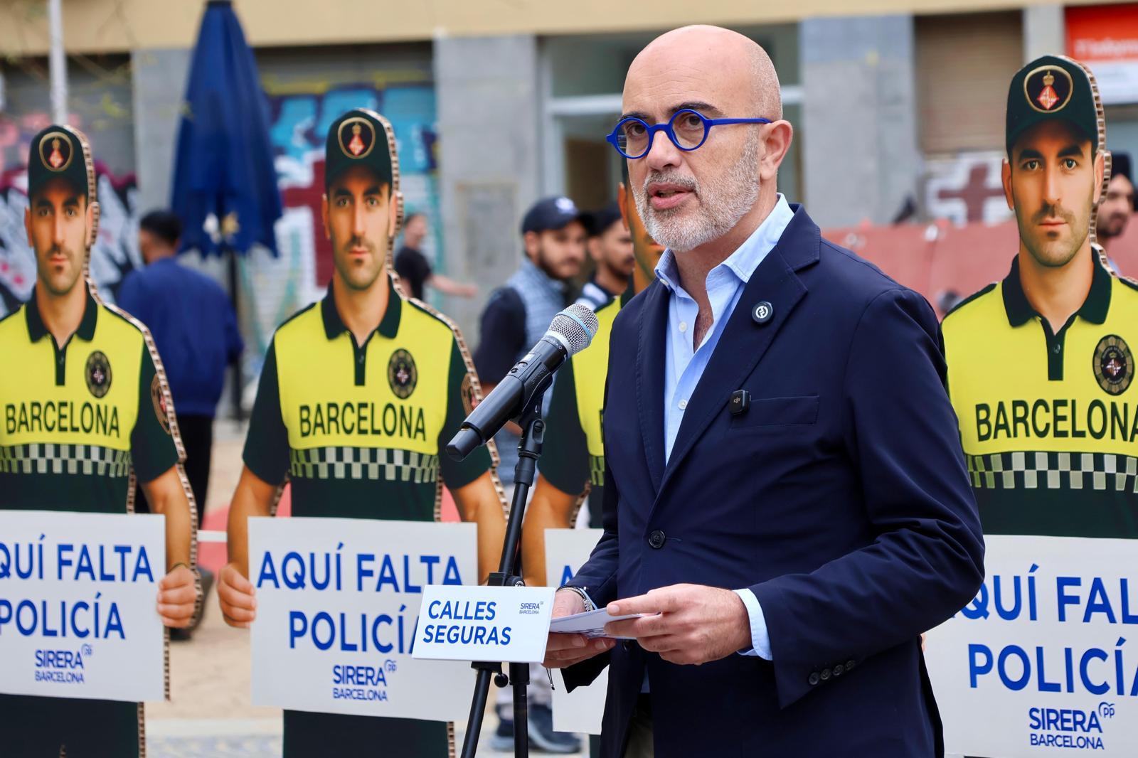 El presidente del PP en el Ayuntamiento de Barcelona, Daniel Sirera.