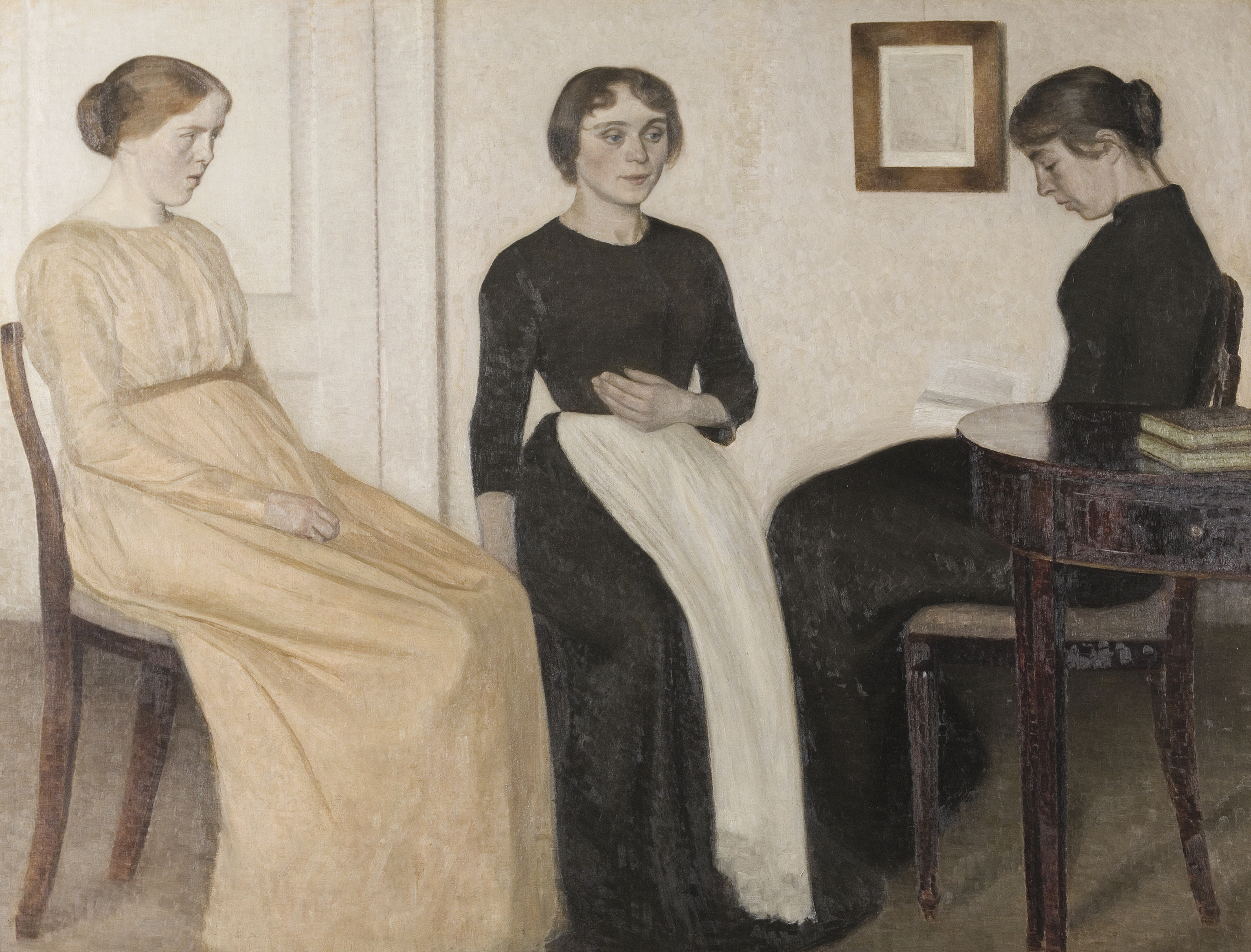 'Tres mujeres j�venes', de Vilhelm Hammersh�i -