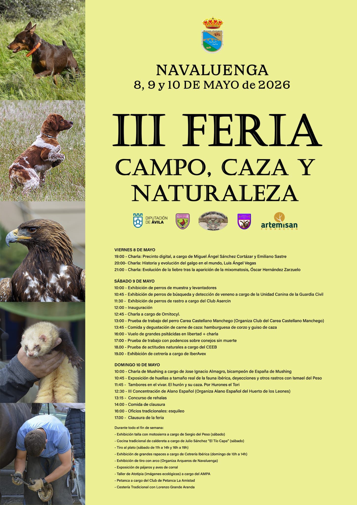Cartel de la terca edici�n de la Feria de Caza, Campo y Naturaleza.