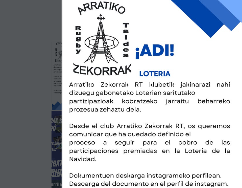 Comunicado del club en redes sociales