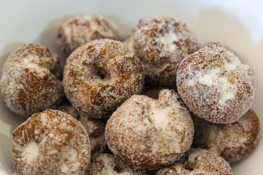 Rosquillas recién hechas.