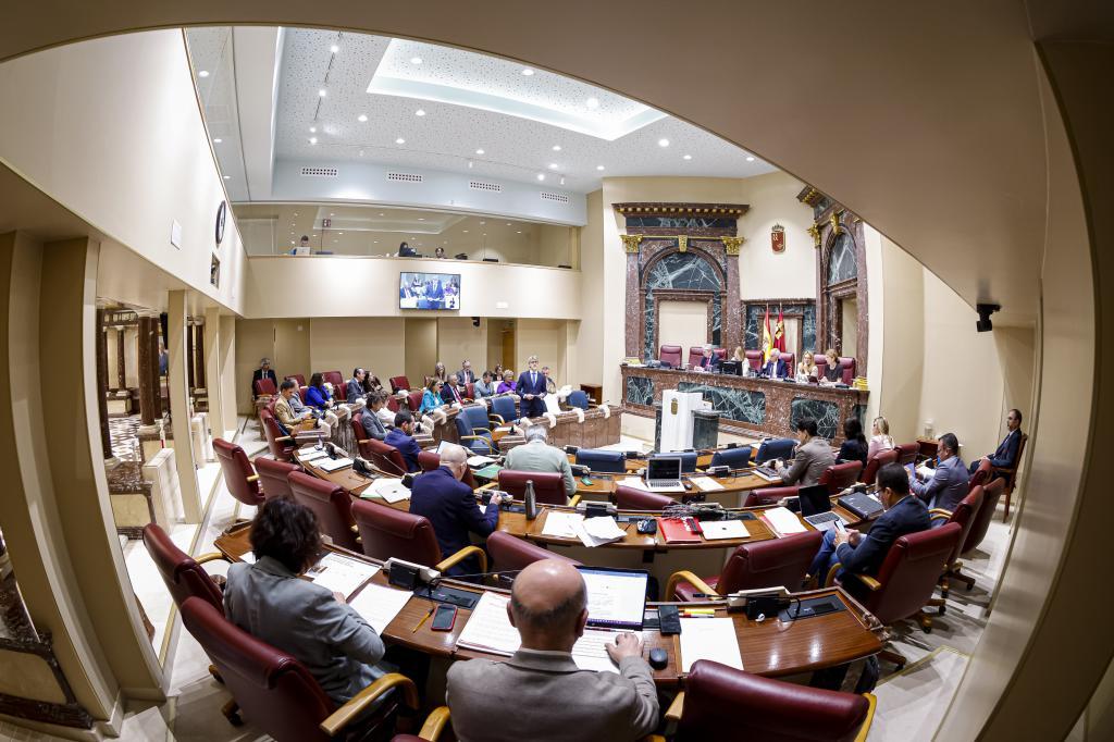 Pleno en la Asamblea Regional de Murcia (Cartagena), el pasado jueves