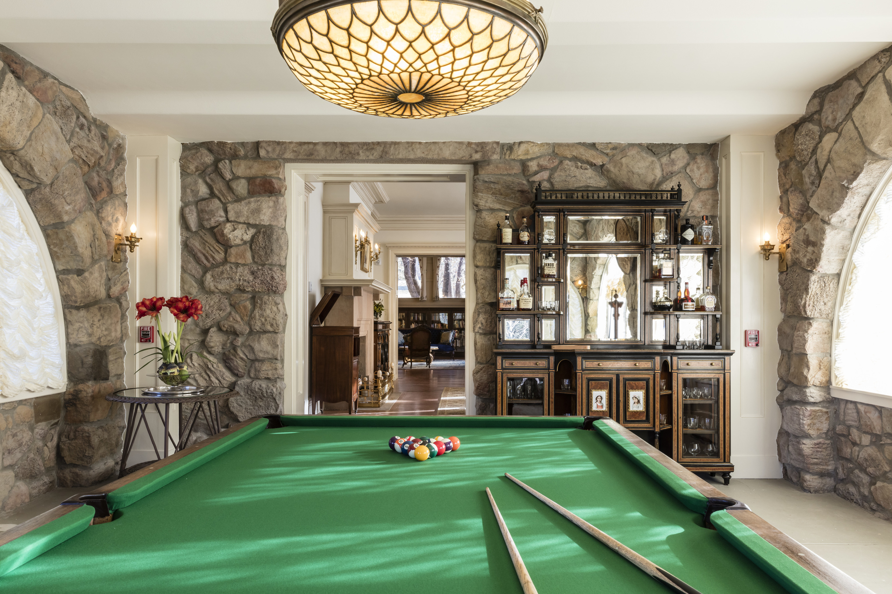 La mesa de billar de Casa Grande, que cuenta con siete dormitorios. Éstos pueden reservarse individualmente o la casa en su totalidad.