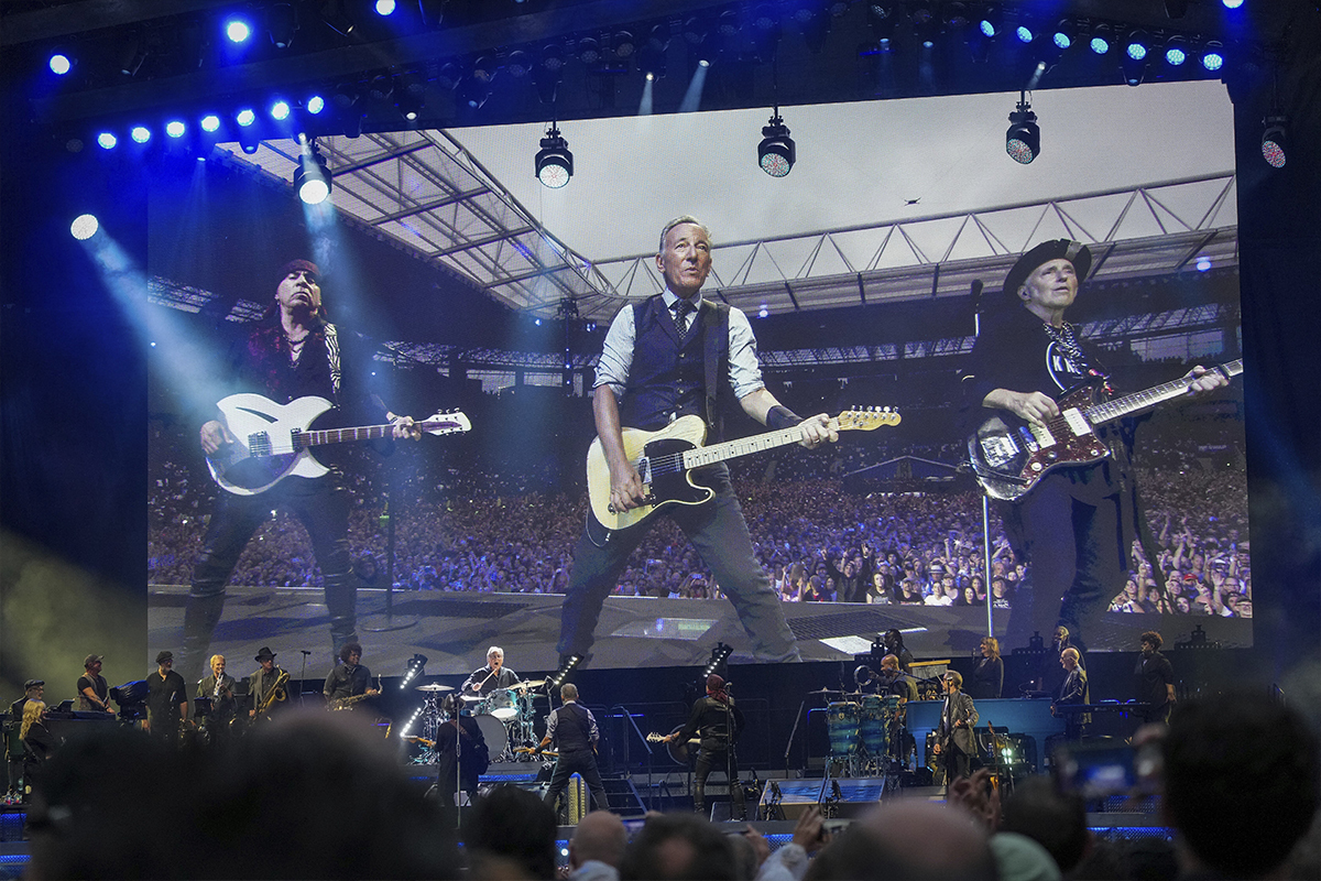 Bruce Springsteen, en su concierto de San Sebastián.