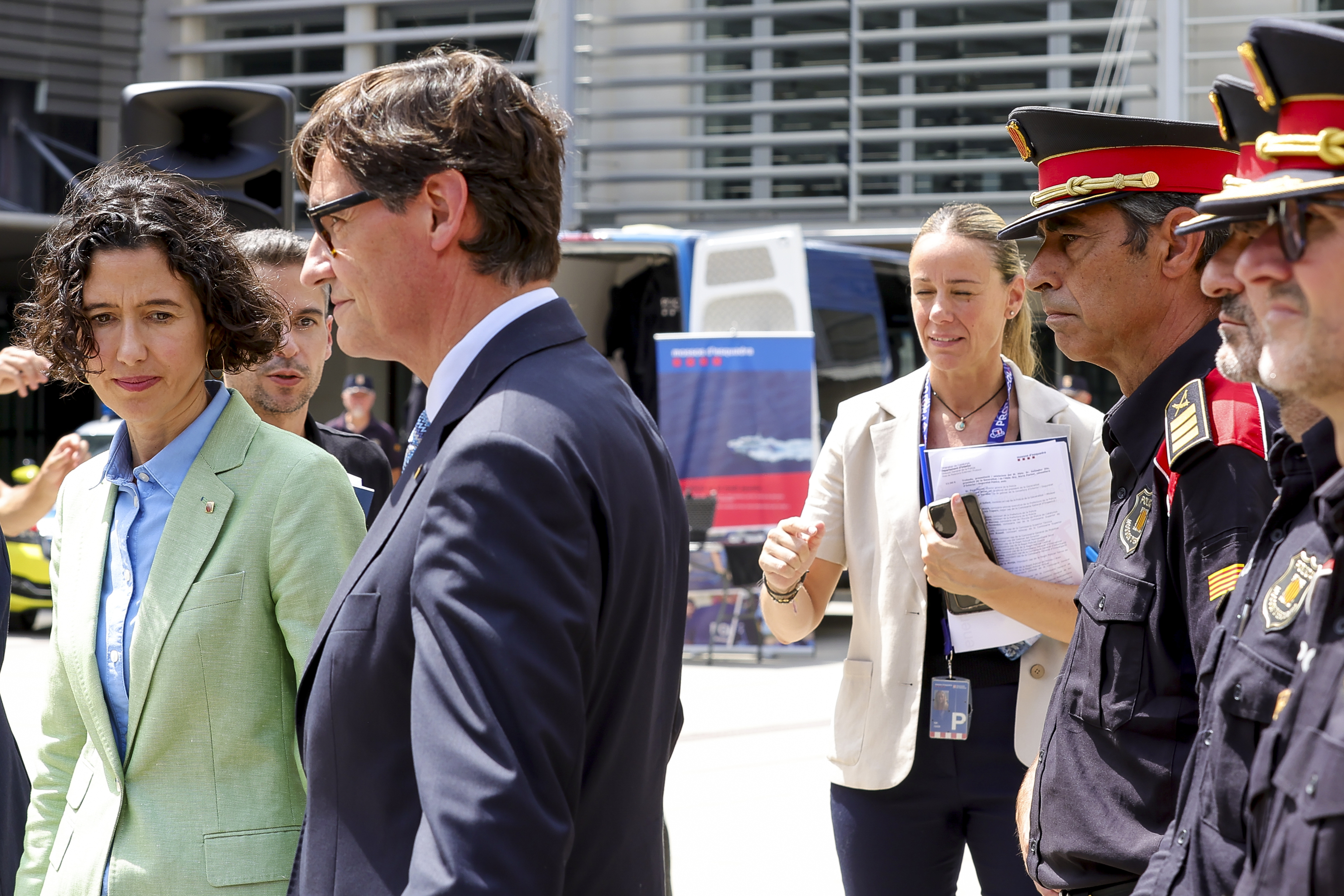 Illa, Trapero y Parlon tras la investidura y antes de ascender al Mayor de los Mossos
