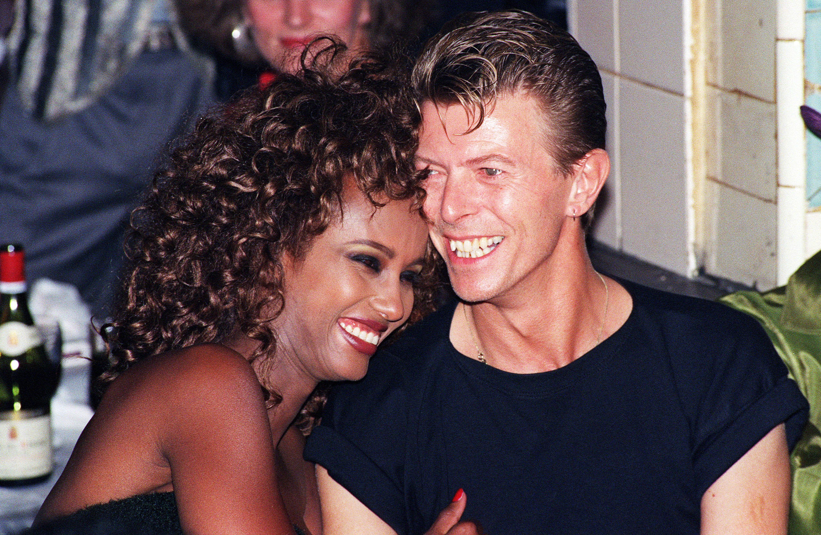 Con su marido, David Bowie, en 1991. La qu�mica entre ambos parec�a total.