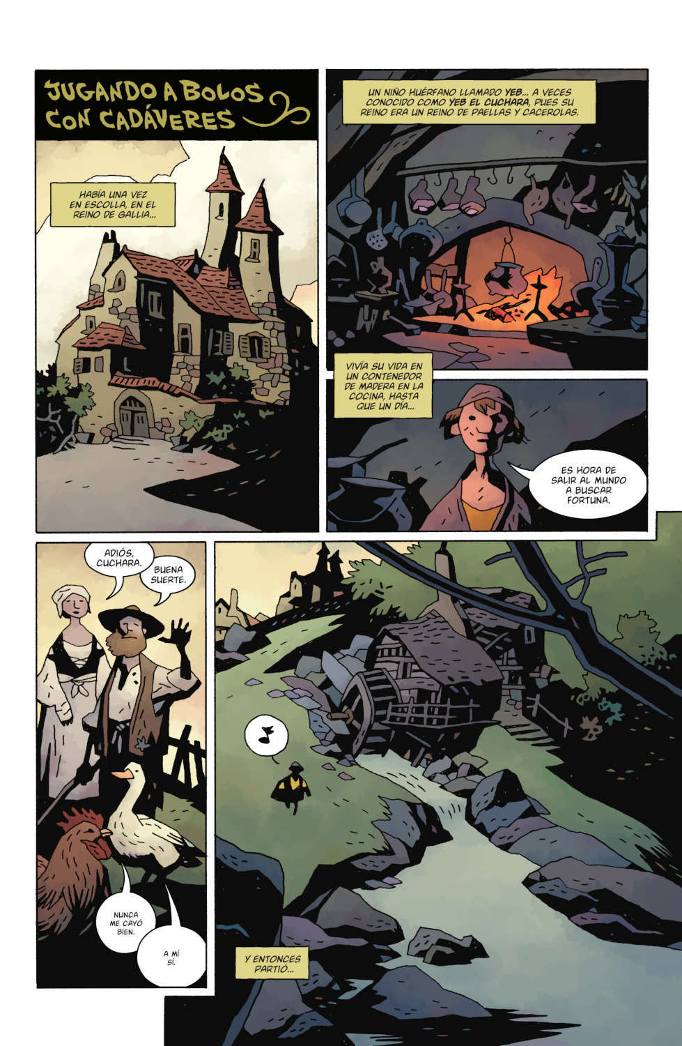 Página de lo último de Mike Mignola.