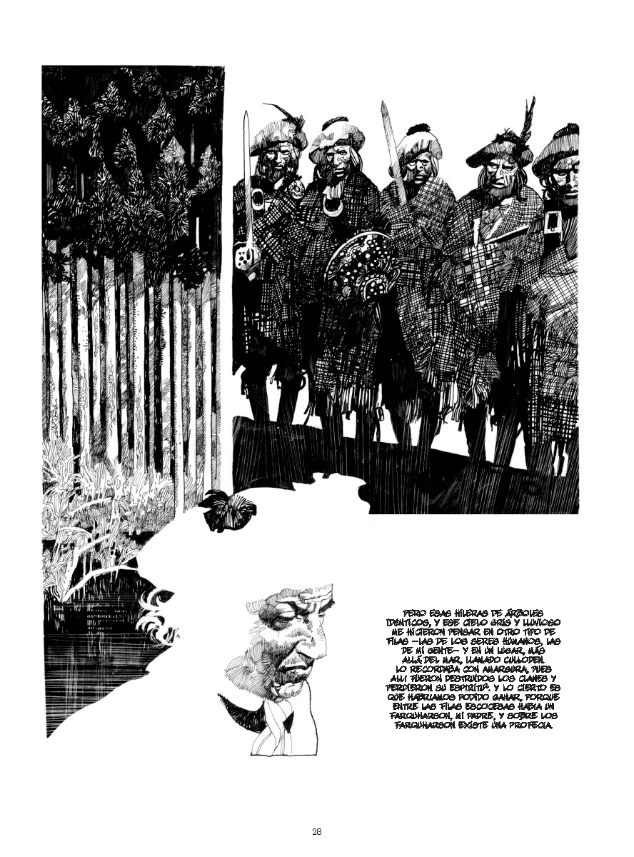 Página de 'Americana' de Sergio Toppi.