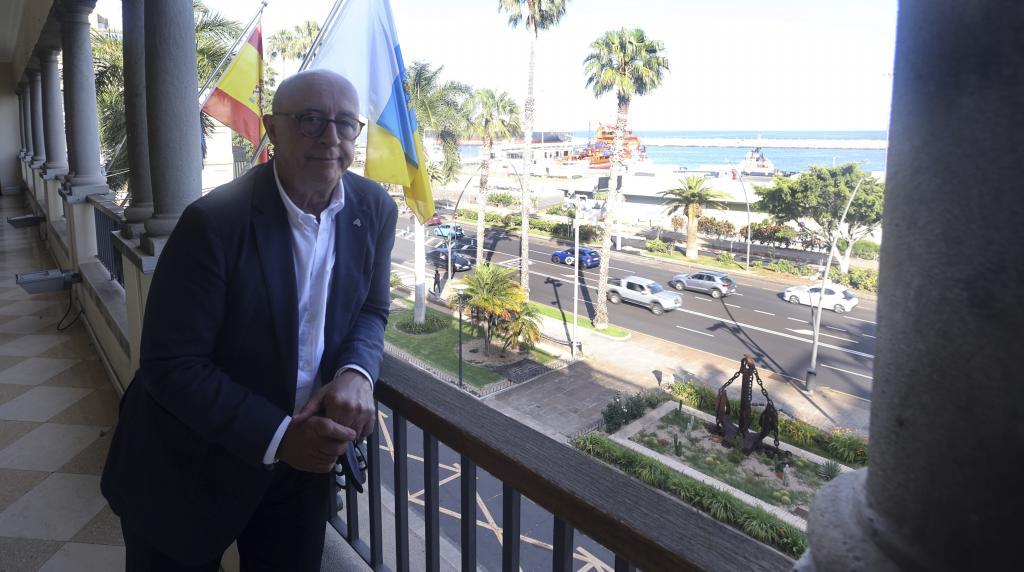 Pedro Su�rez, presidente del puerto de Granadilla (Tenerife).