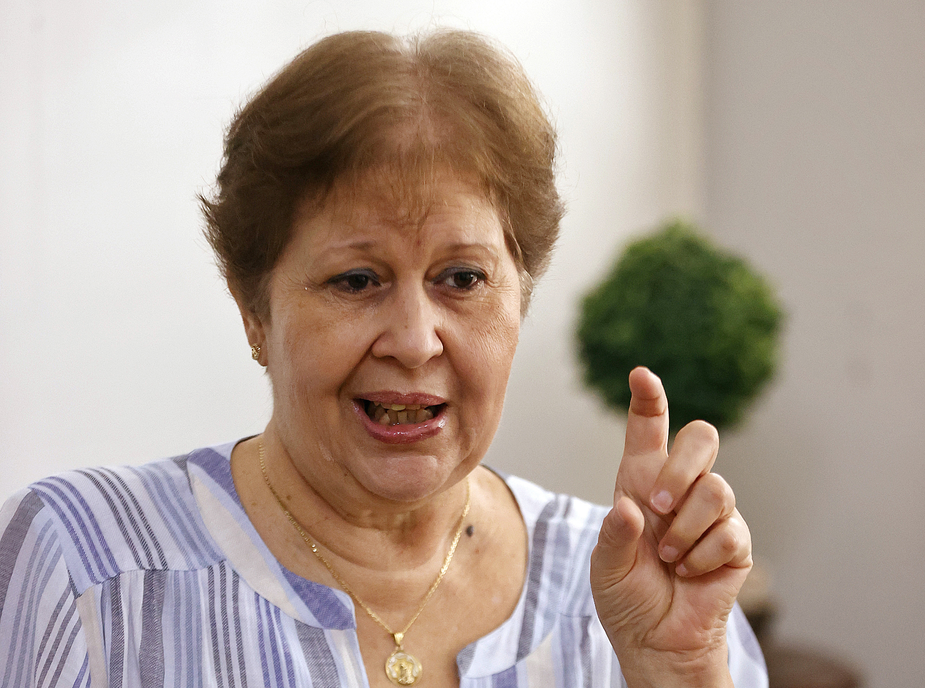 La acad�mica y disidente cubana Alina B�rbara L�pez.