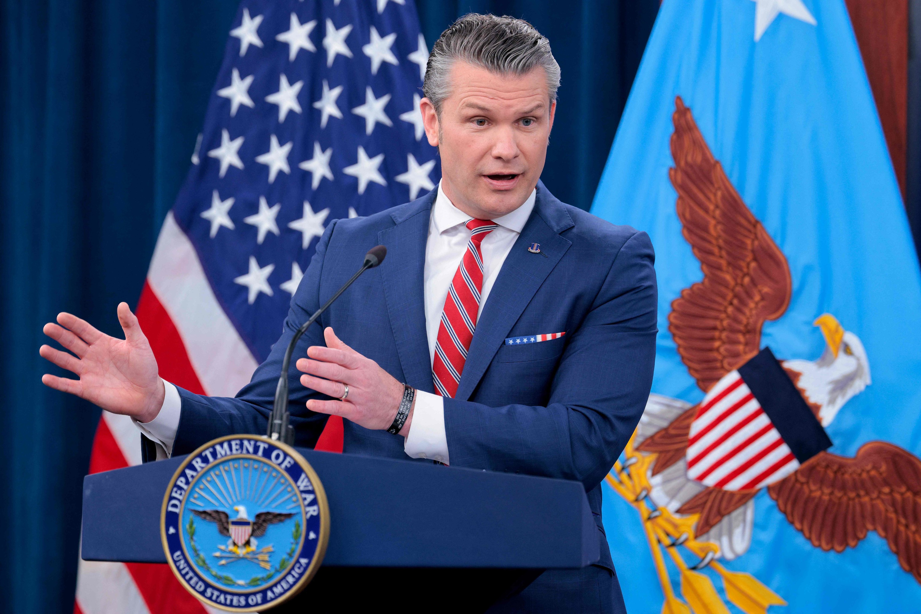 El secretario de Guerra de EEUU, Pete Hegseth.