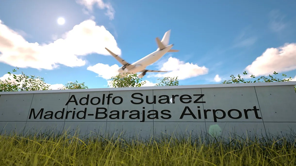 Un avi�n en el Aeropuerto Adolfo Su�rez Madrid-Barajas
