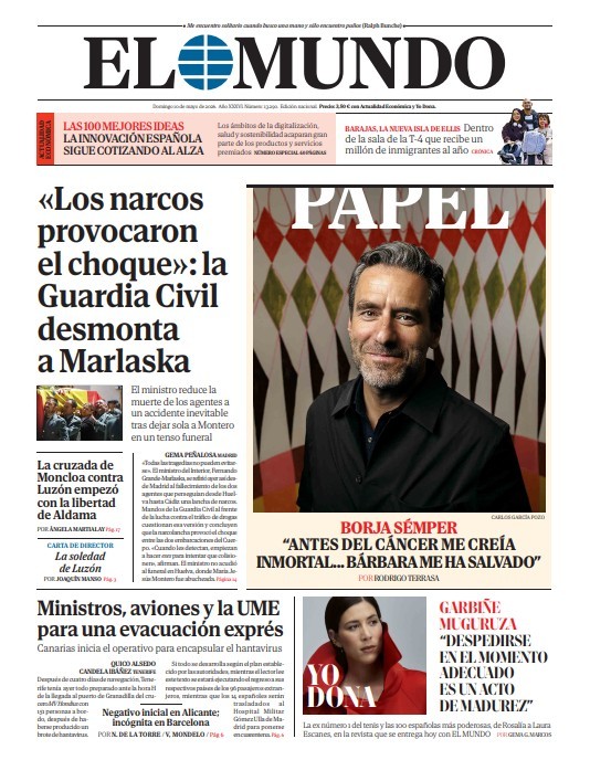 Portada de EL MUNDO del domingo 10 de mayo de 2026