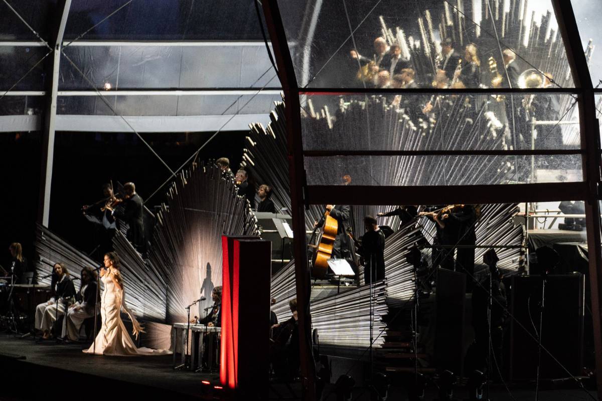 La cantante Rosalía en la presentación de 'Berlín: La dama del armiño', el spin-off de La Casa de Papel