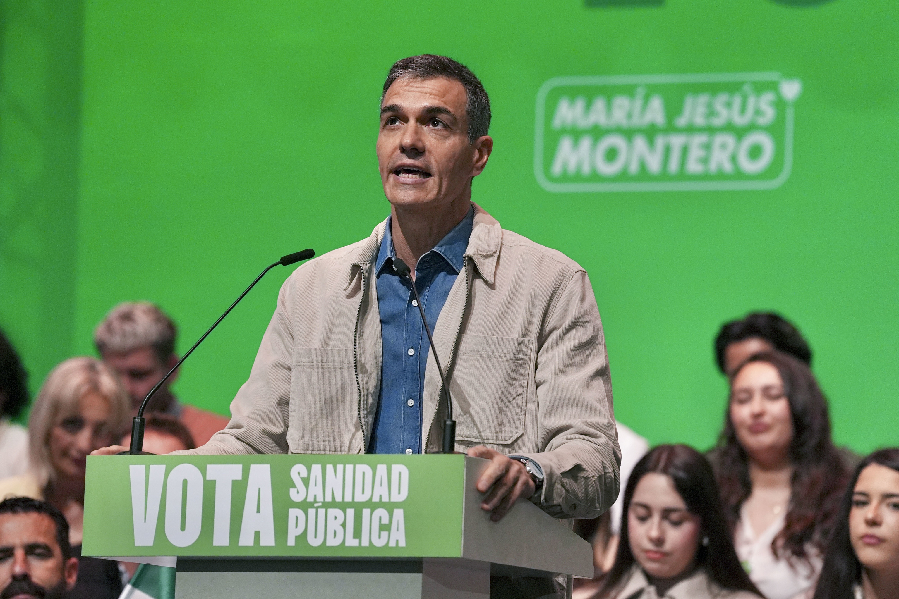 Pedro S�nchez participa el el mitin del PSOE andaluz.
