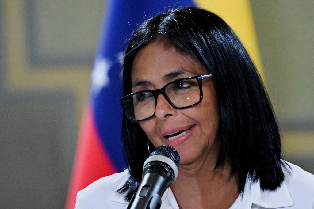 La presidenta encargada de Venezuela, Delcy Rodr�guez.