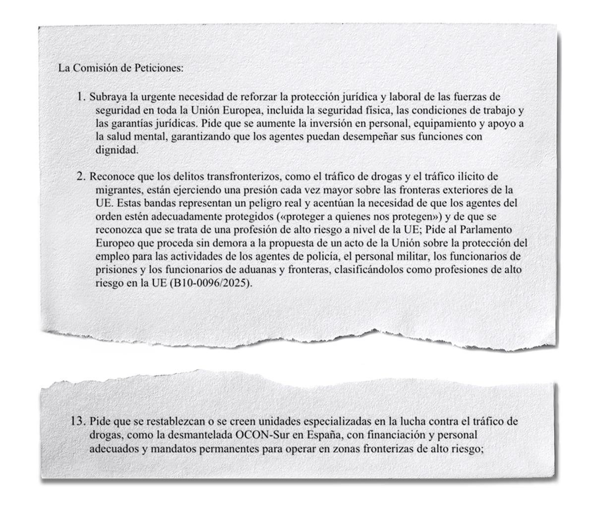 Extracto del informe de la Comisi�n de Peticiones del Parlamento Europeo.
