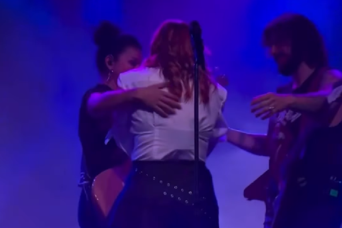 Leire Martínez en su concierto en Córdoba (Argentina).