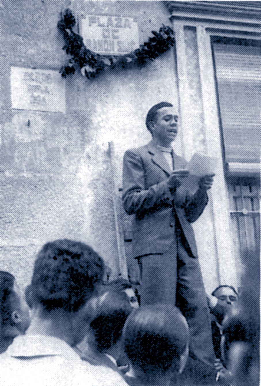 El poeta Miguel Hern�ndez en Orihuela.
