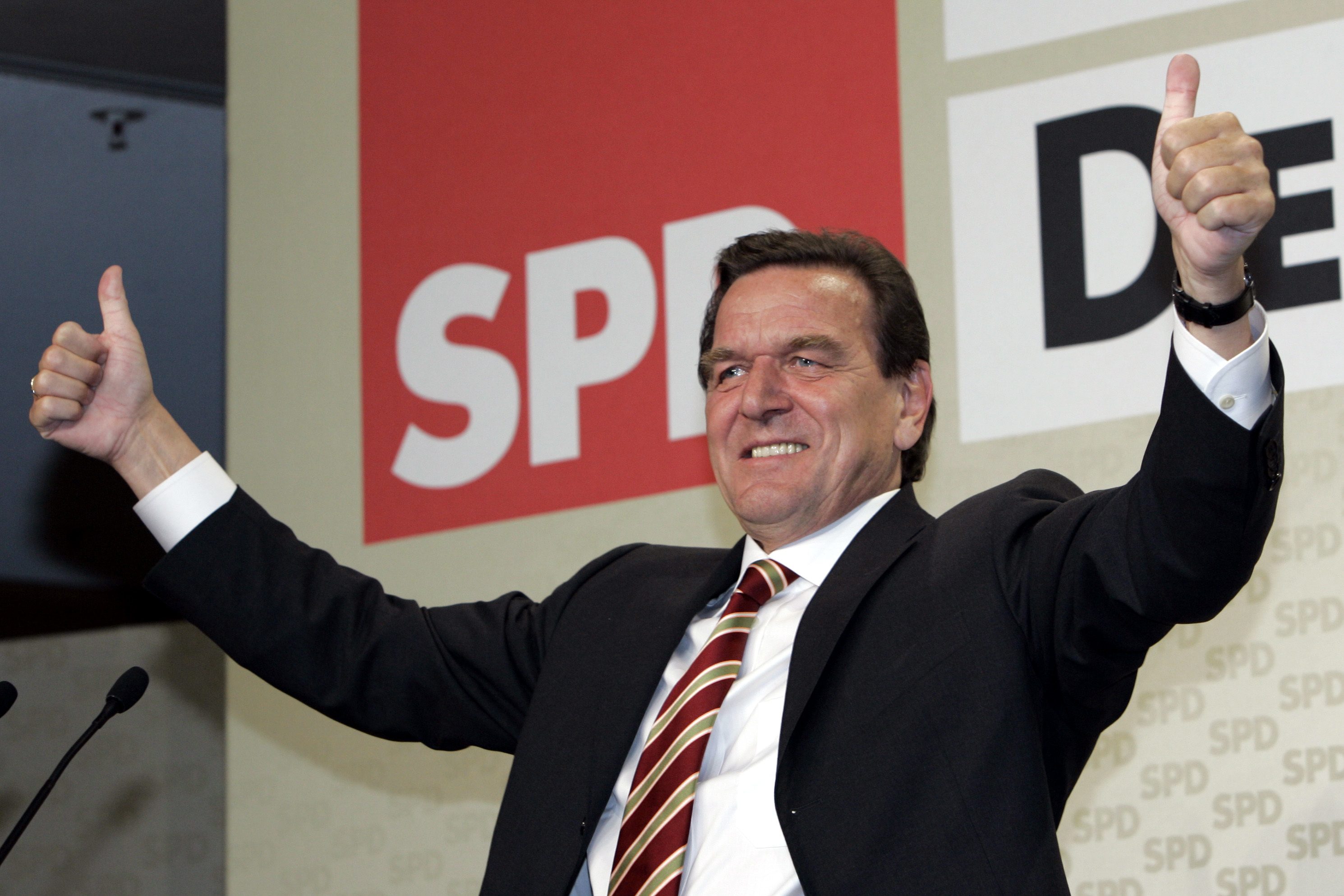 El ex canciller alem�n Gerhard Schr�de.
