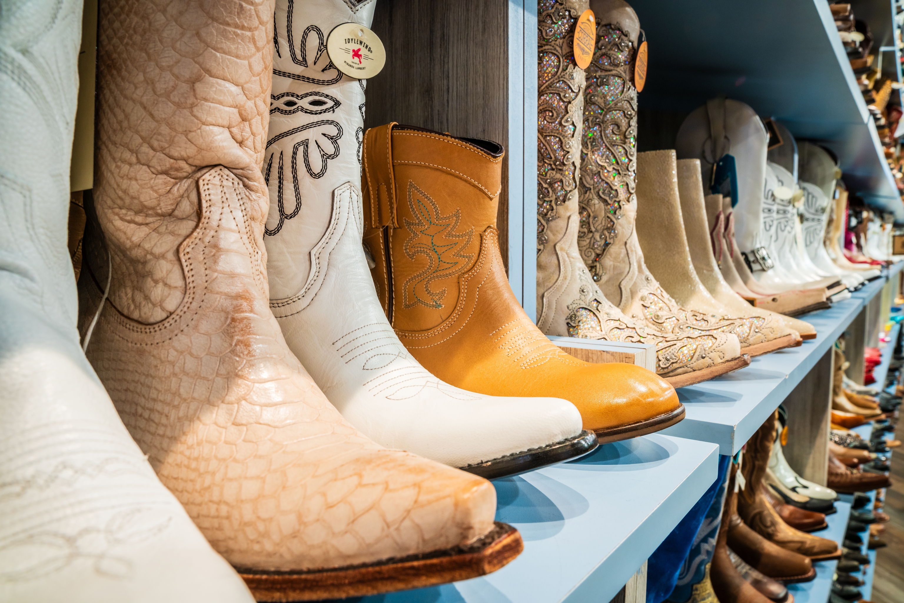 Botas de 'cowboy' en una tienda de Nashville.