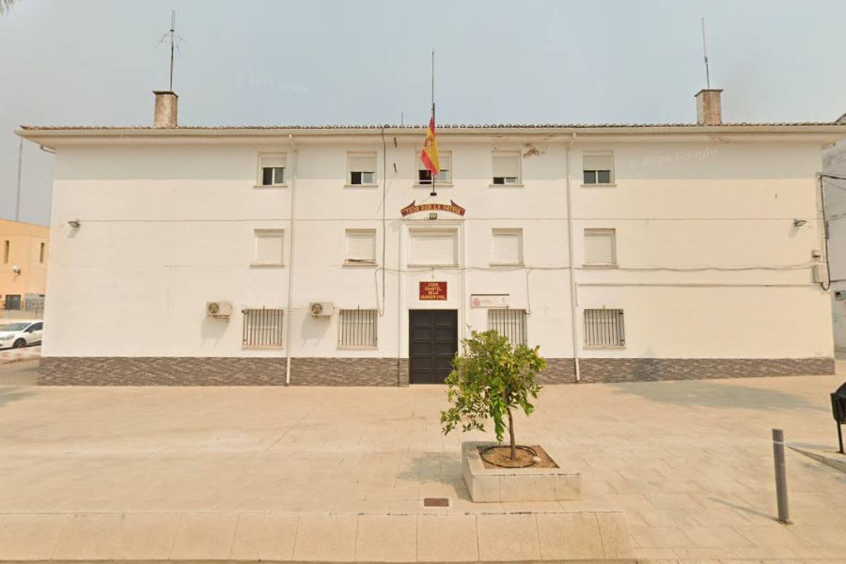 Puesto de la Guardia Civil en Arroyo de San Serv�n (Badajoz).