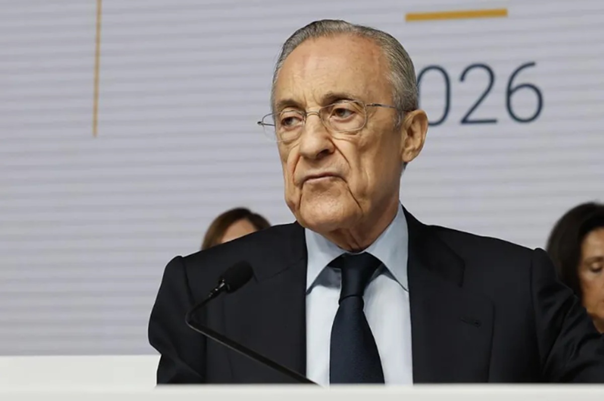 Florentino P�rez en la junta de accionistas de ACS.