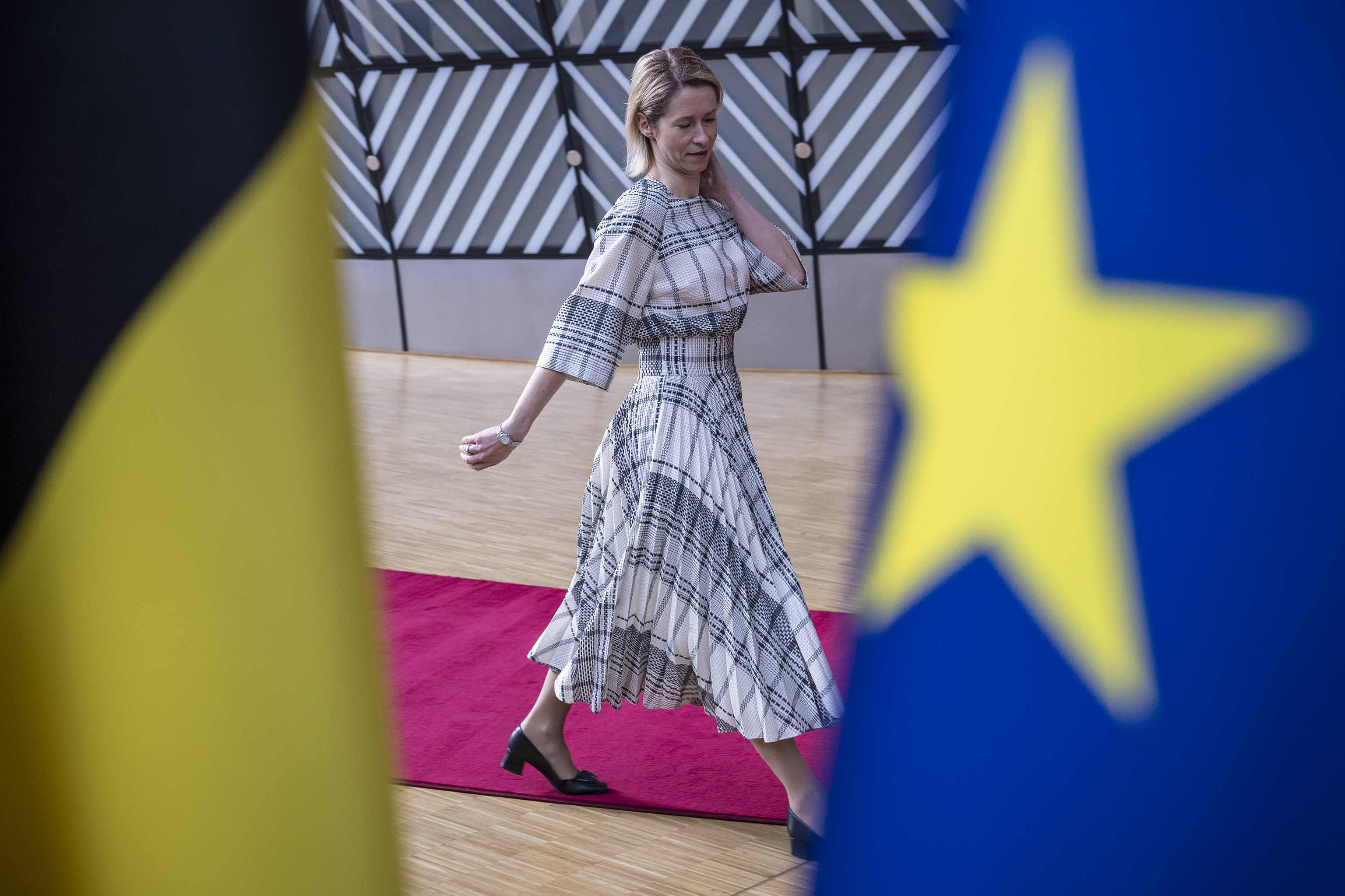 La alta representante de la Uni�n para Asuntos Exteriores, Kaja Kallas, este martes en Bruselas.