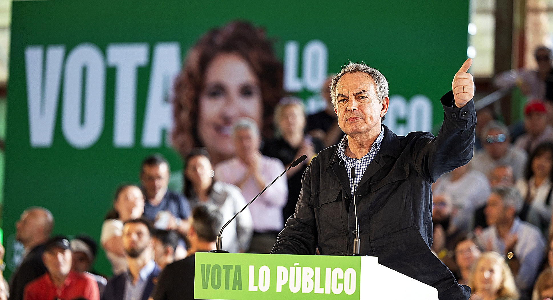 Zapatero, en el mitin de C�rtama (M�laga).