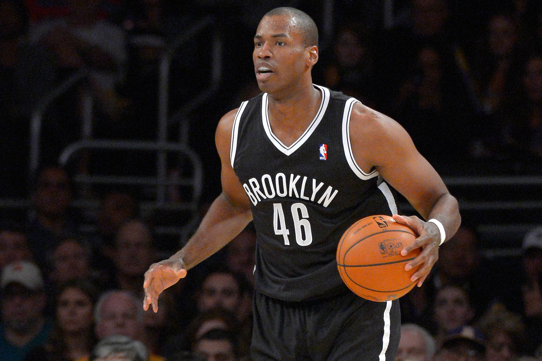 Jason Collins, durante un partido con los Nets en 2014.