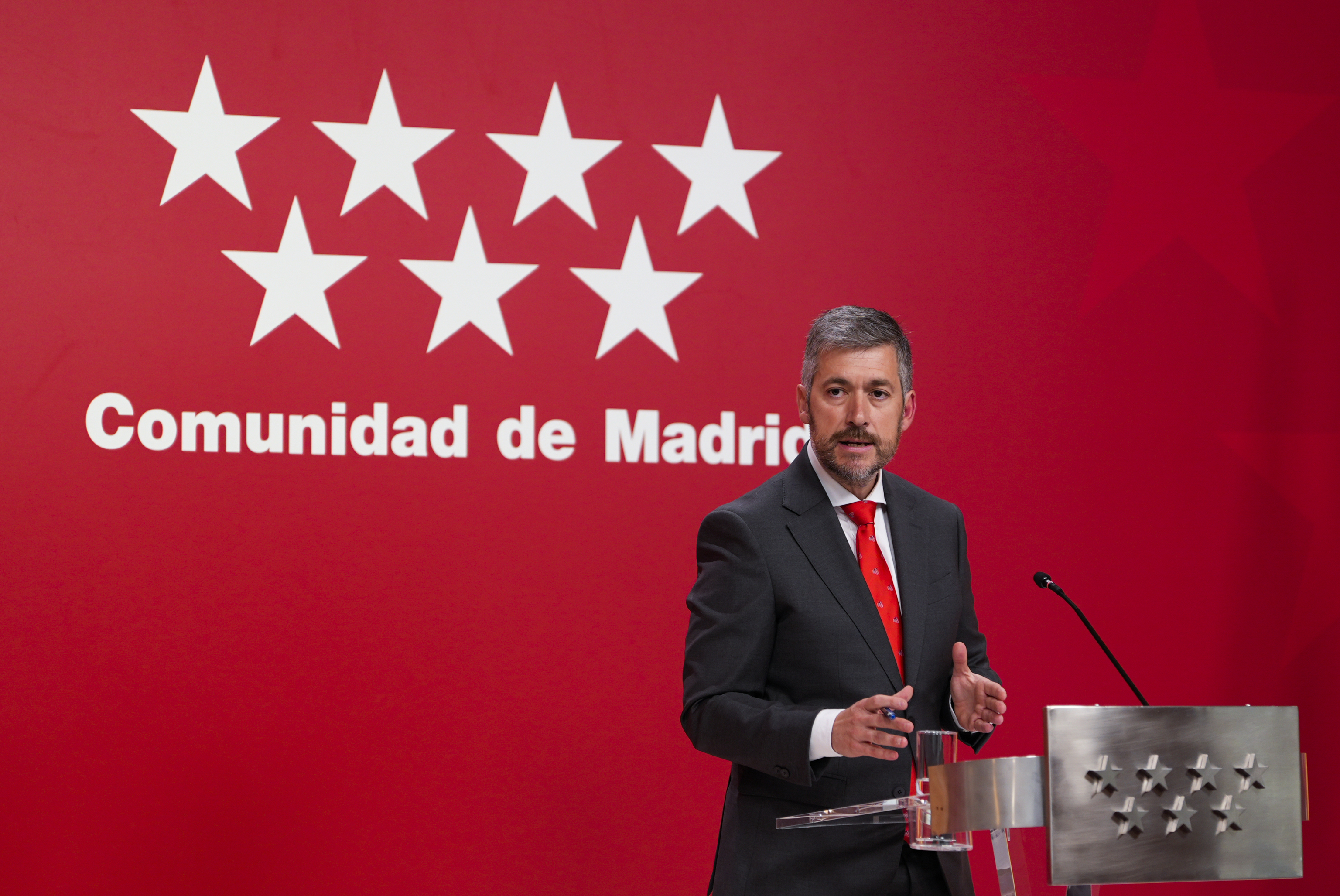 El portavoz regional, Miguel �ngel Garc�a, este mi�rcoles.