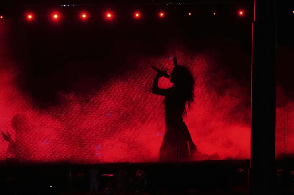Shakira, en un concierto en abril en México