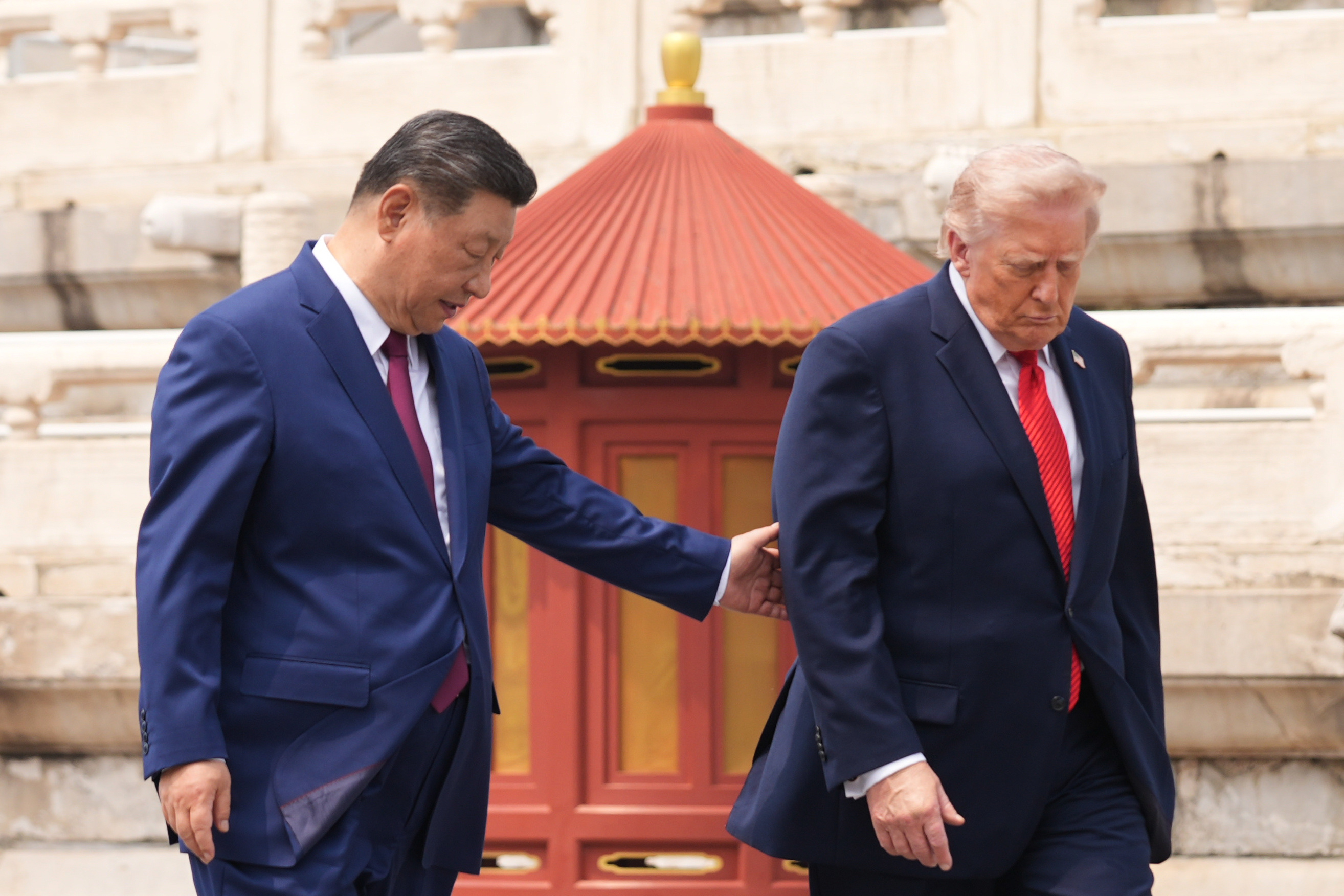 Donald Trump y Xi Jinping, en el Templo del Cielo, en Pek�n