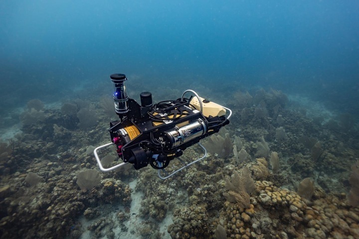 Imagen del robot submarino destinado a estudiar arrecifes.