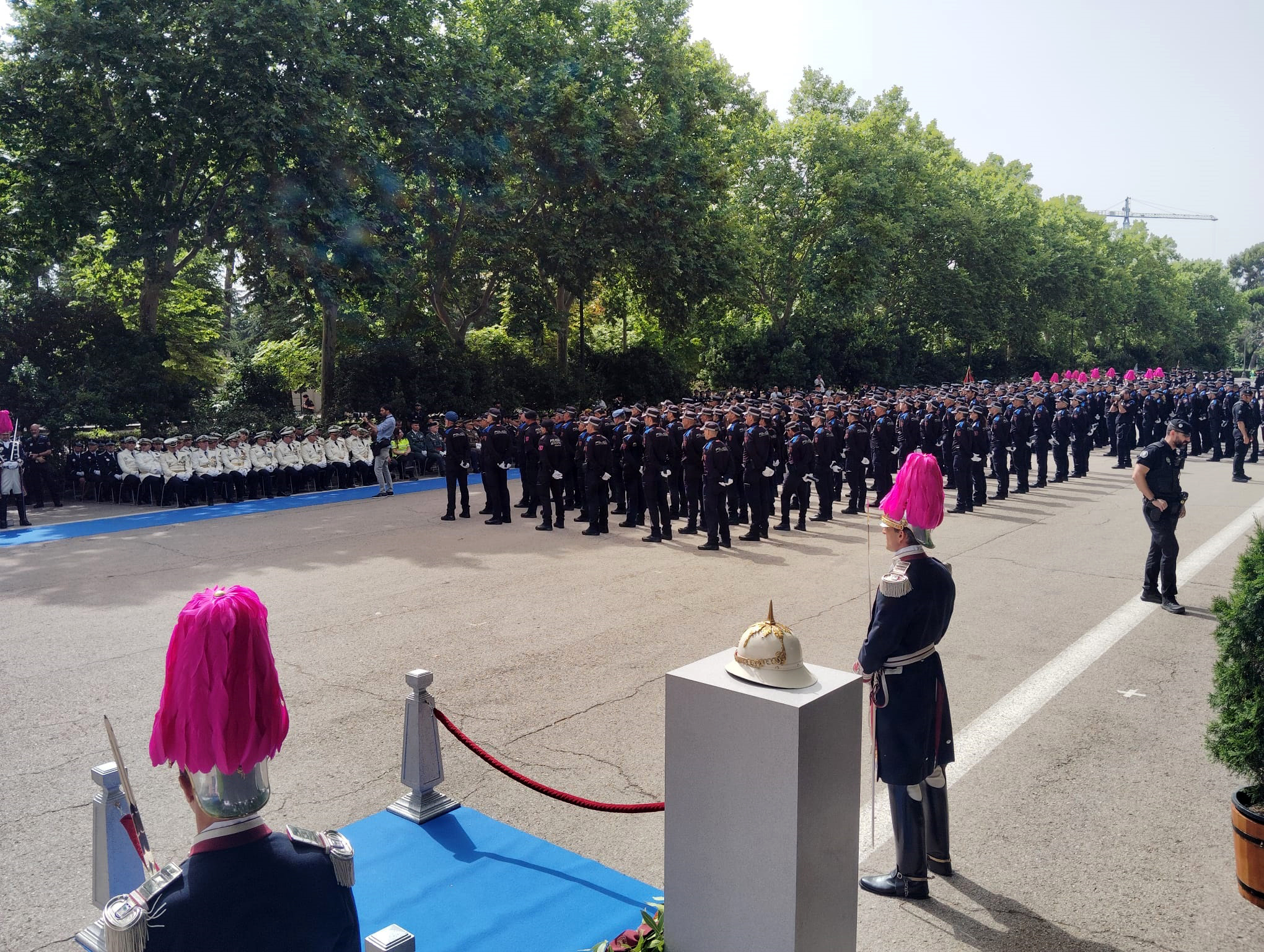 Acto de la Polic�a Municipal en el parque madrile�o de El Retiro.