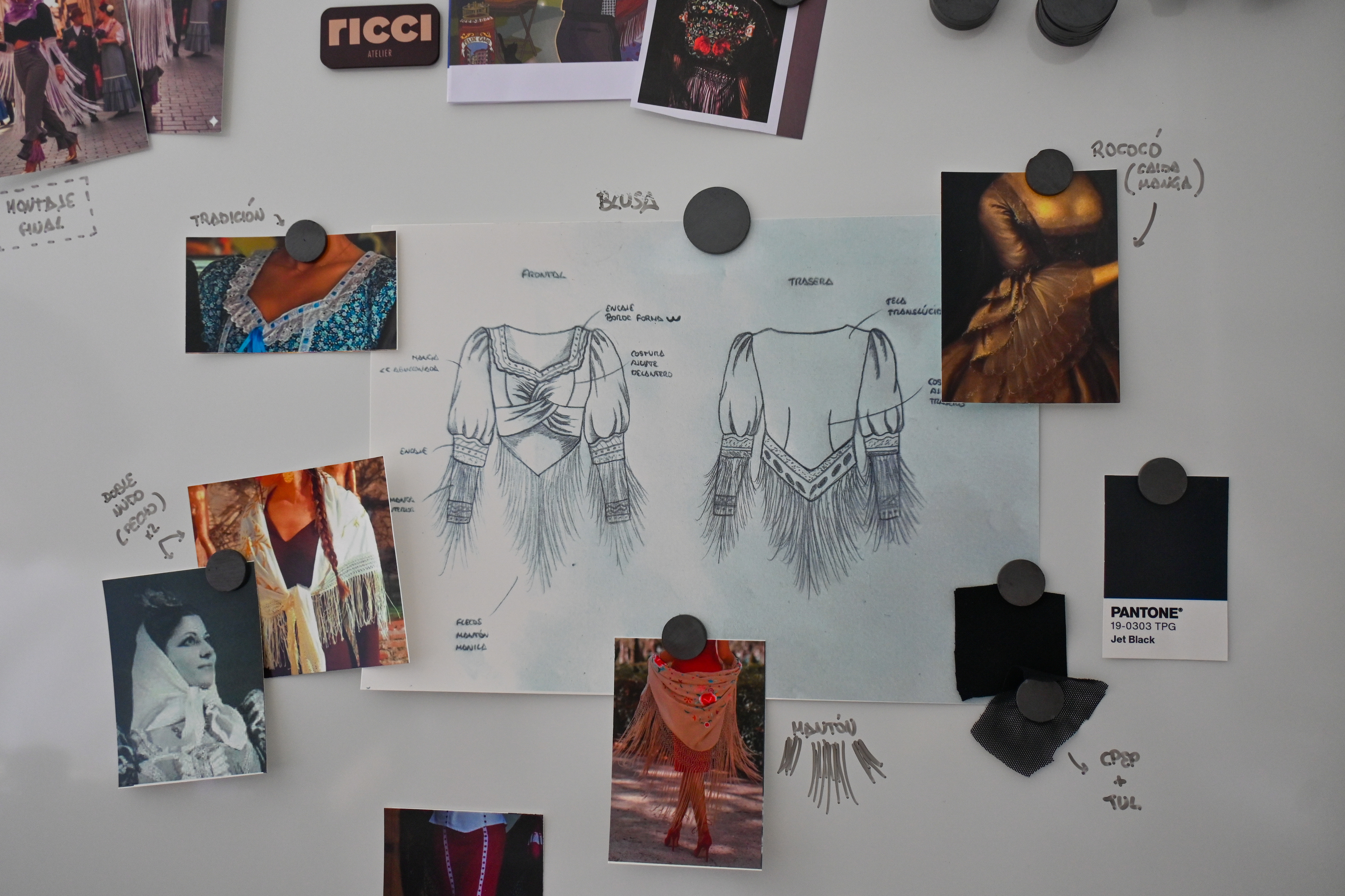 El boceto y la inspiraci�n del dise�ador.
