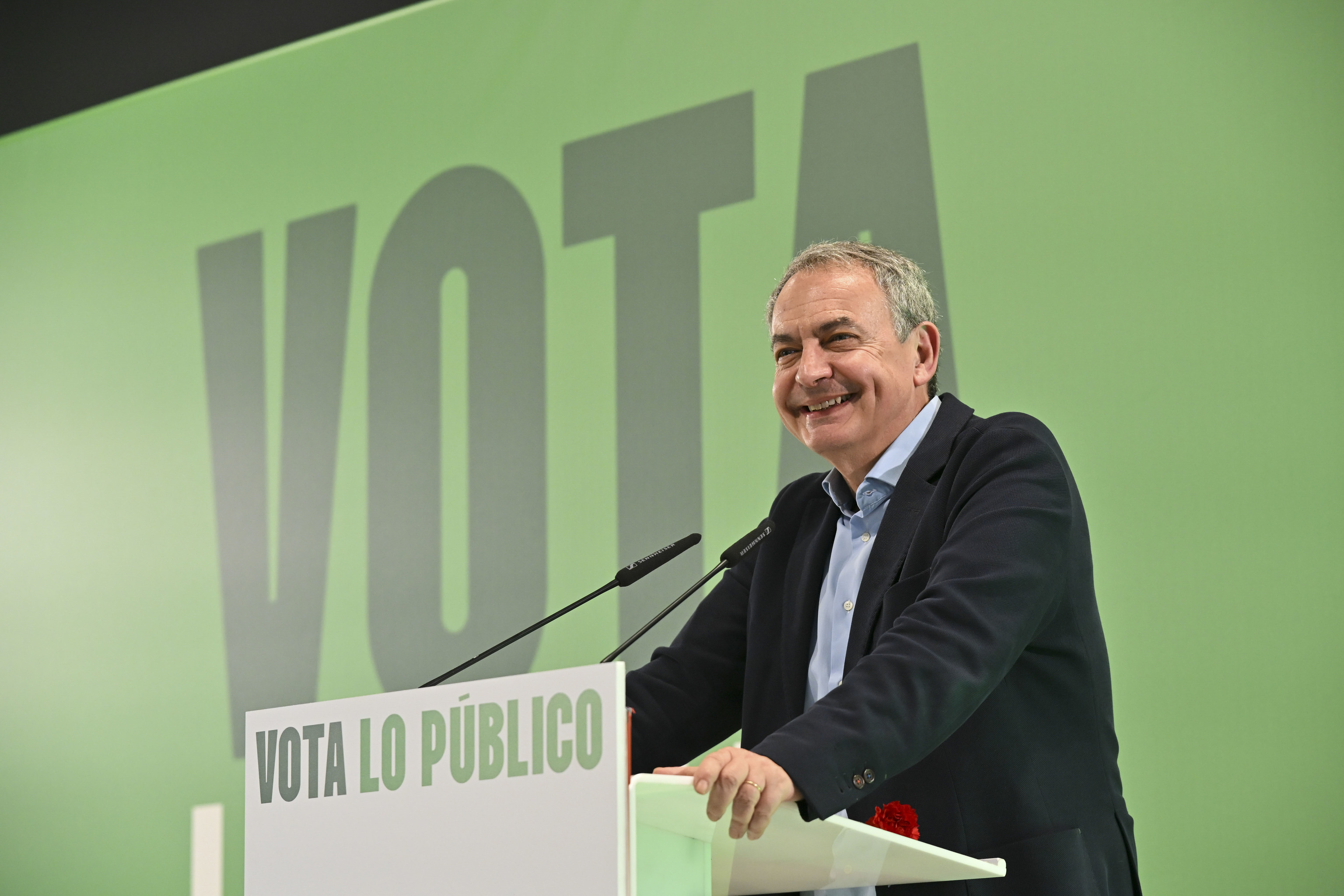 El ex presidente del Gobierno Jos� Luis Rodr�guez Zapatero, en Almer�a.