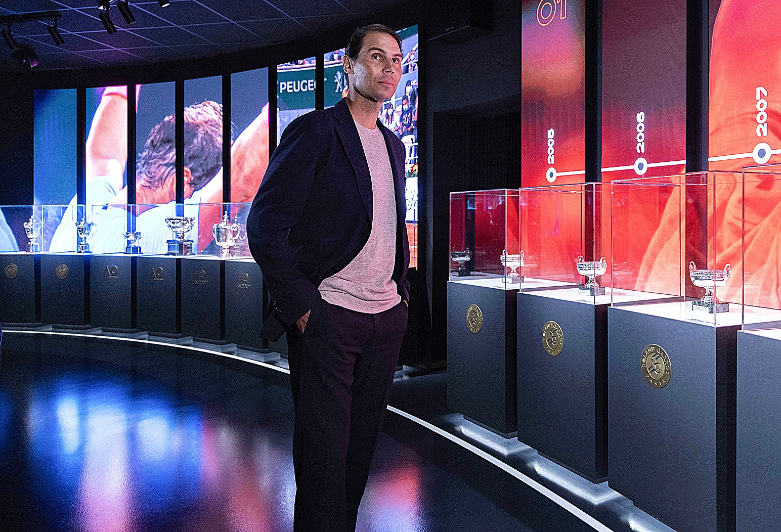 Rafa Nadal, durante la presentaci�n de su museo en Manacor, Mallorca.