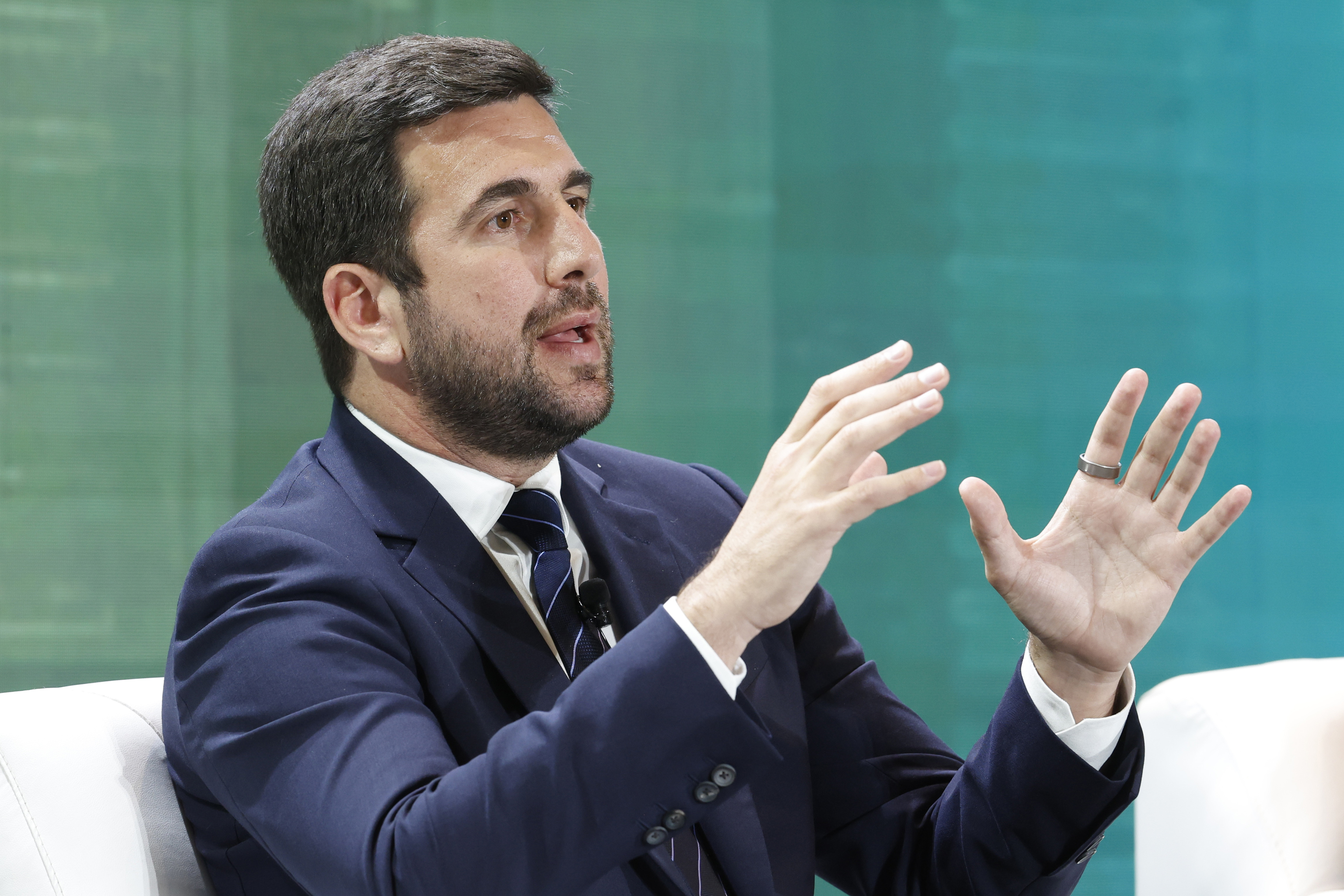 Enrique Riquelme, durante un acto empresarial en M�xico.