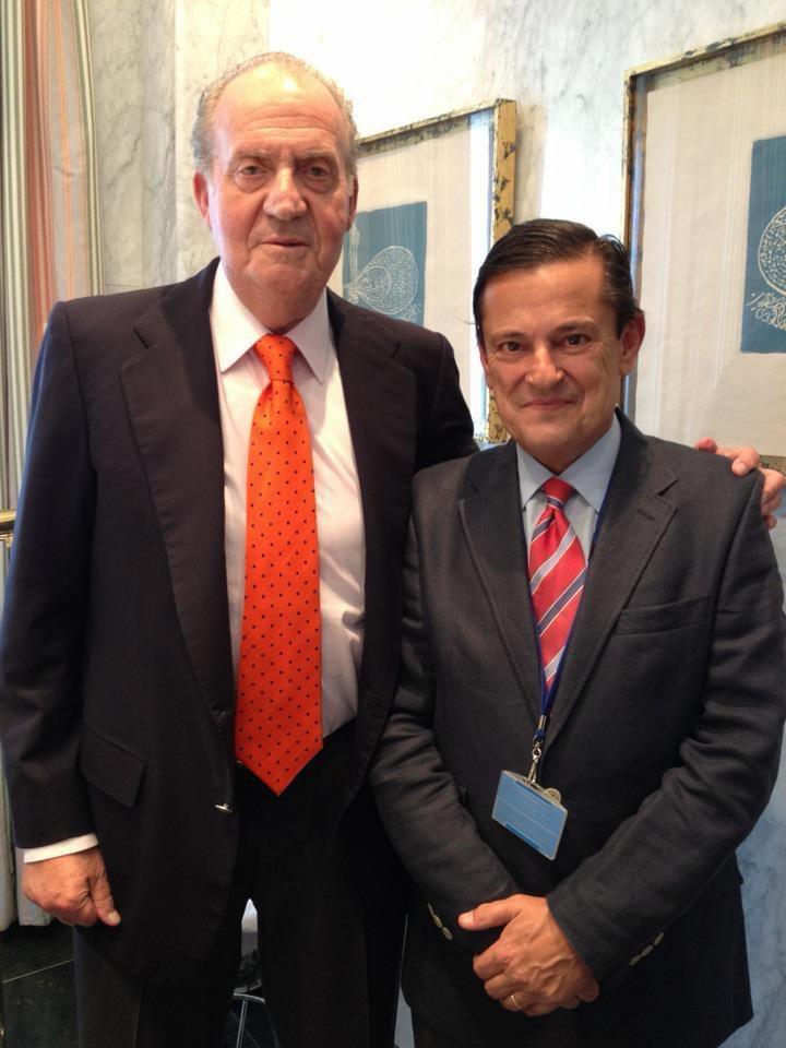 Luis Fern�ndez con el Rey Juan Carlos.