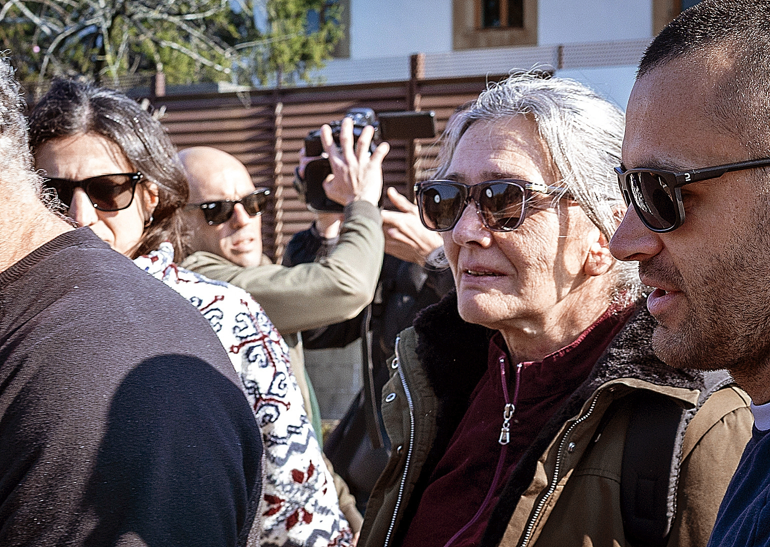 La ex jefa de ETA 'Anboto', saliendo de la cárcel, en marzo.