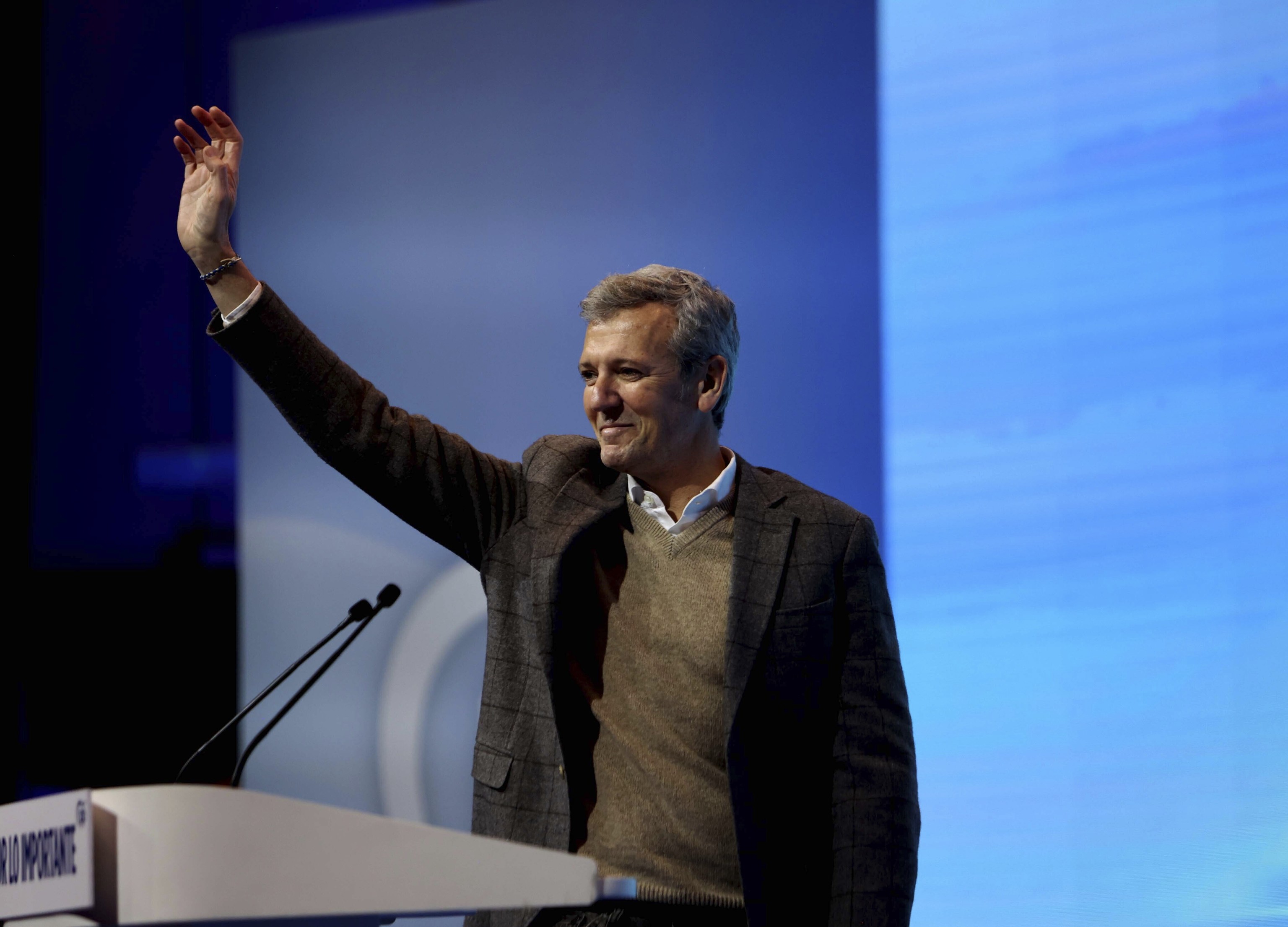 El presidente de la Xunta, Alfonso Rueda, en la Interparlamemntaria del PP el pasado enero.