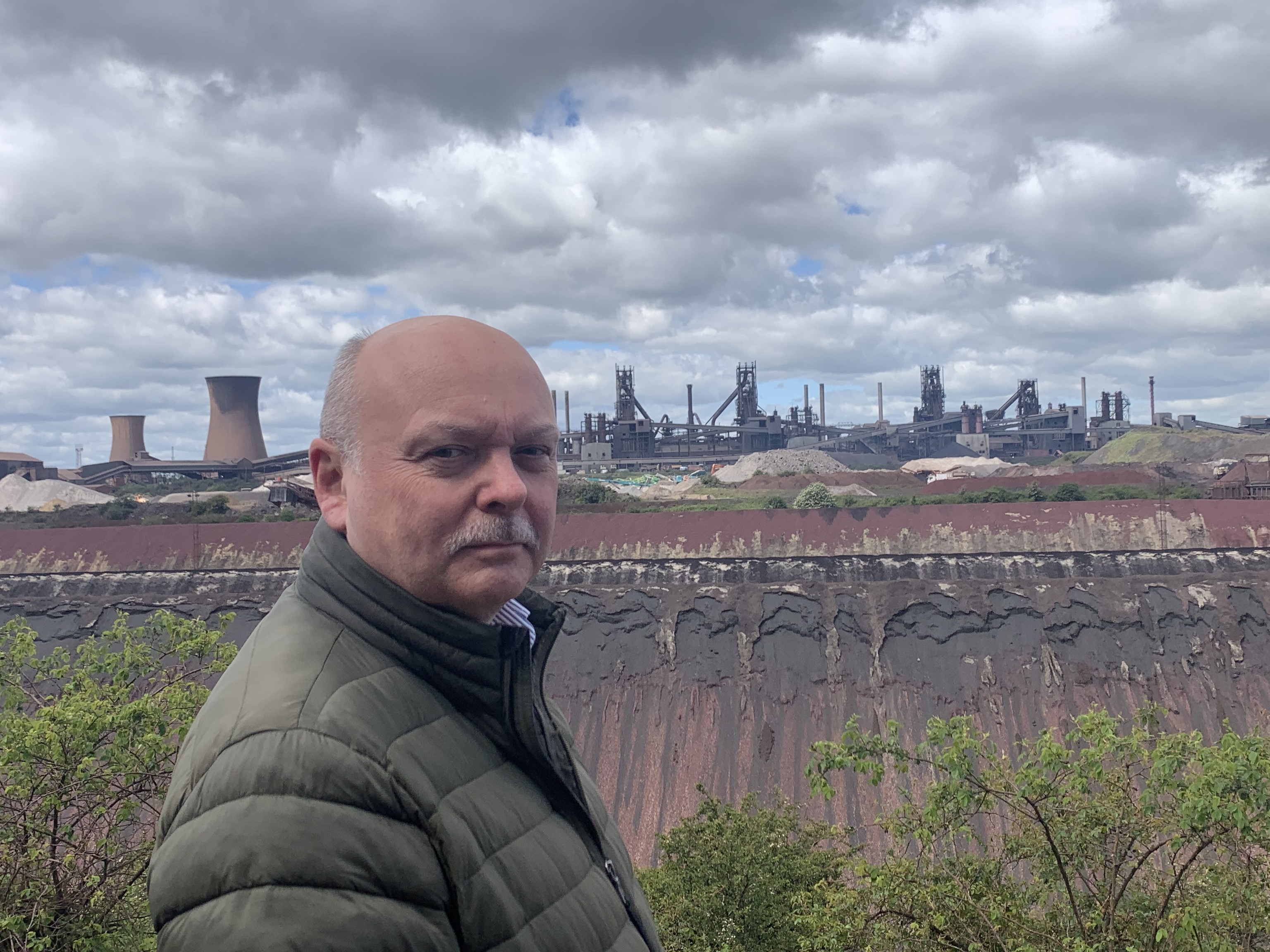Martin Foster, jefe del sindicato Unite en la planta de British Steel en Scunthorpe.