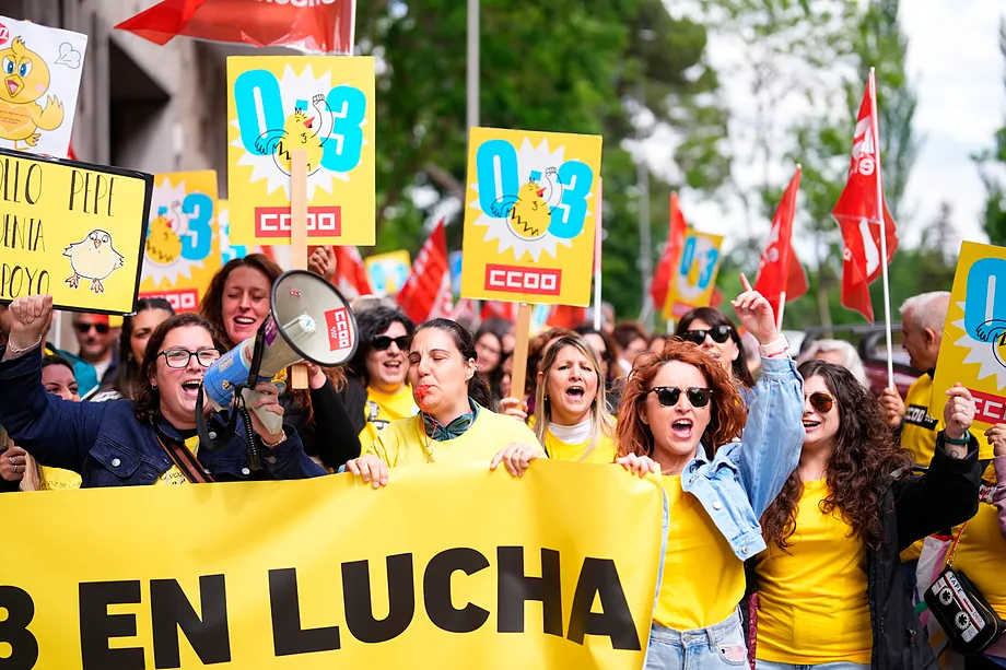 Las educadoras infantiles convocan una protesta a nivel nacional en Madrid para denunciar la �situaci�n cr�tica� de la educaci�n de cero a tres a�os