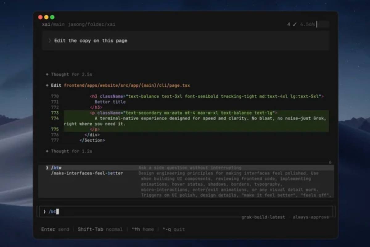 Innovación
Grok Build, el agente de programación de xAI
