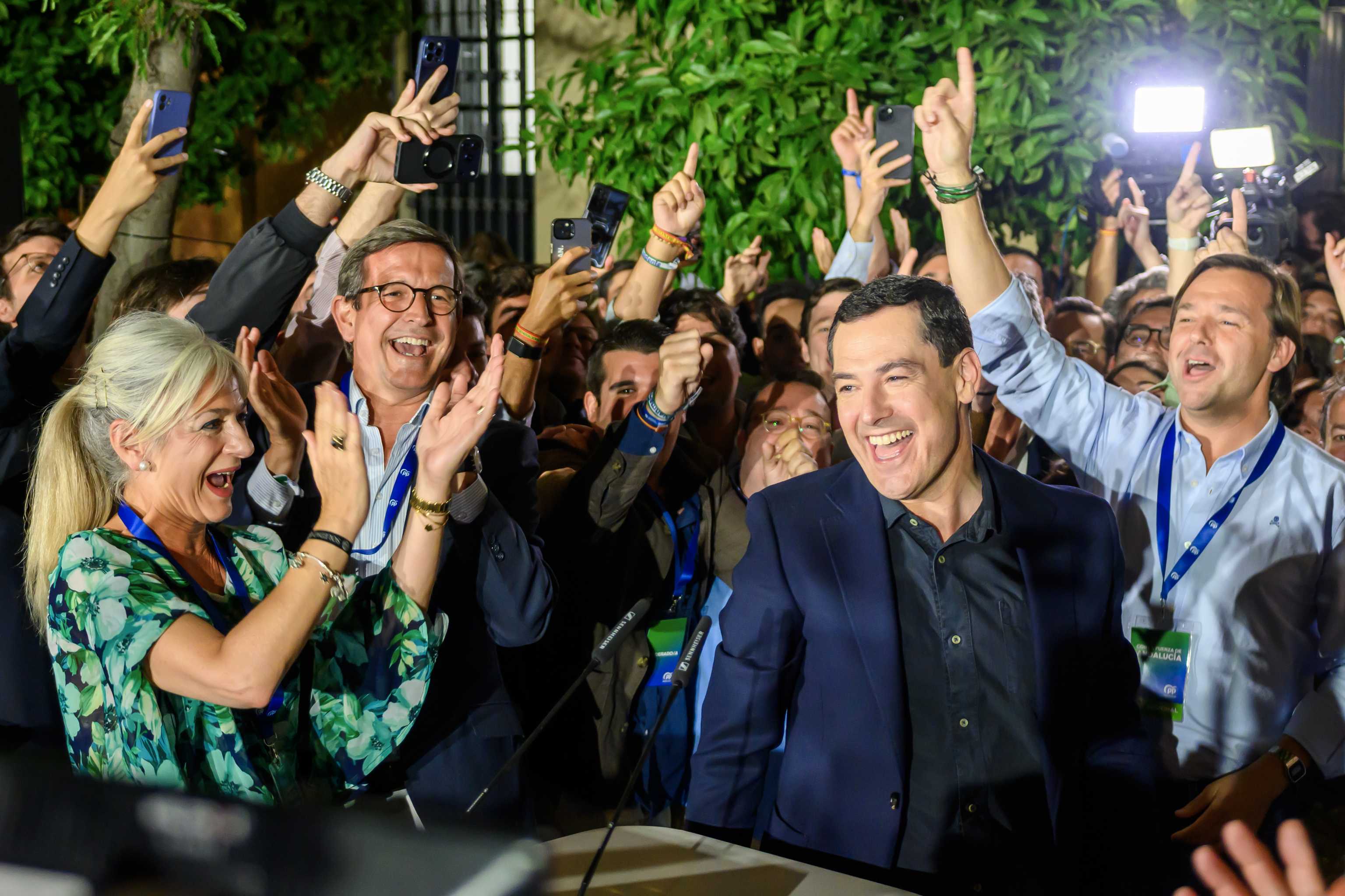 El candidato a la reelección como presidente de la Junta de Andalucía por el PP, Juanma Moreno.